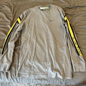 Off White Arrows Long Sleeve in Grey, Men's (Size Large)